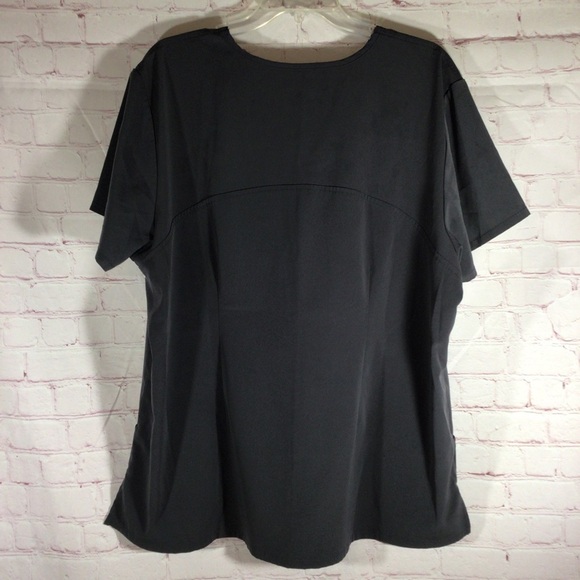 Willow Brook Gray Scrub Top - Size 2X - Picture 4 of 5